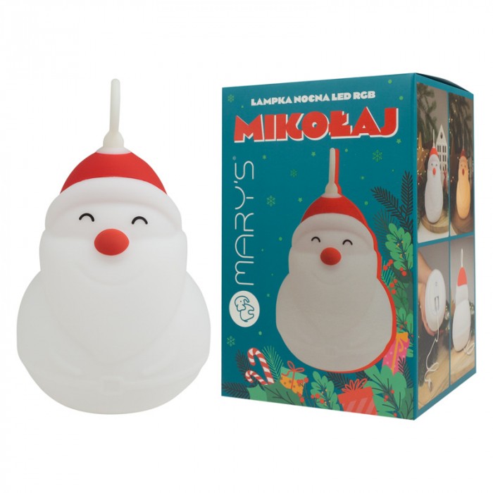 MARY'S MW61110 - Lampka nocna LED Mikołaj RGB
