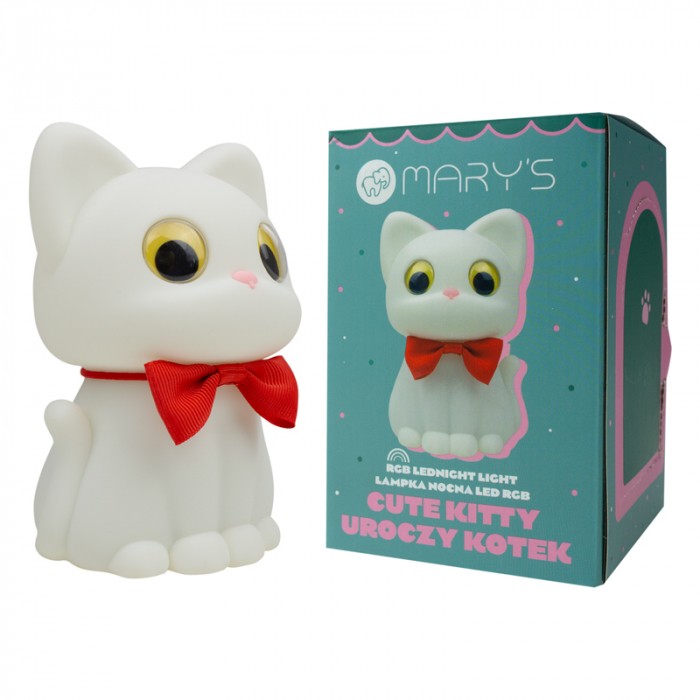 MARY'S MW61590 - Lampka nocna LED Uroczy Kotek
