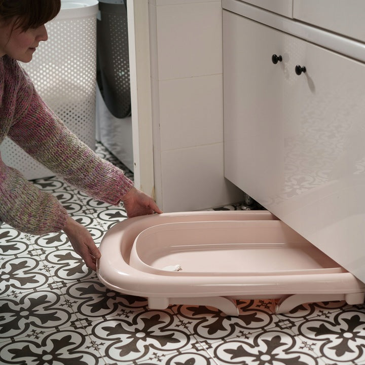 Tega Baby FB-004-130 Wanienka składana z odpływem j.różowy - zdjęcie 2