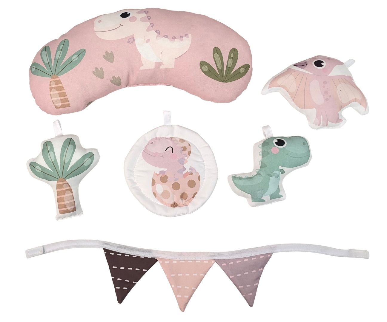 MILLY MALLY 6829 - TinyMini CC9881 Mata edukacyjna Dino Pink