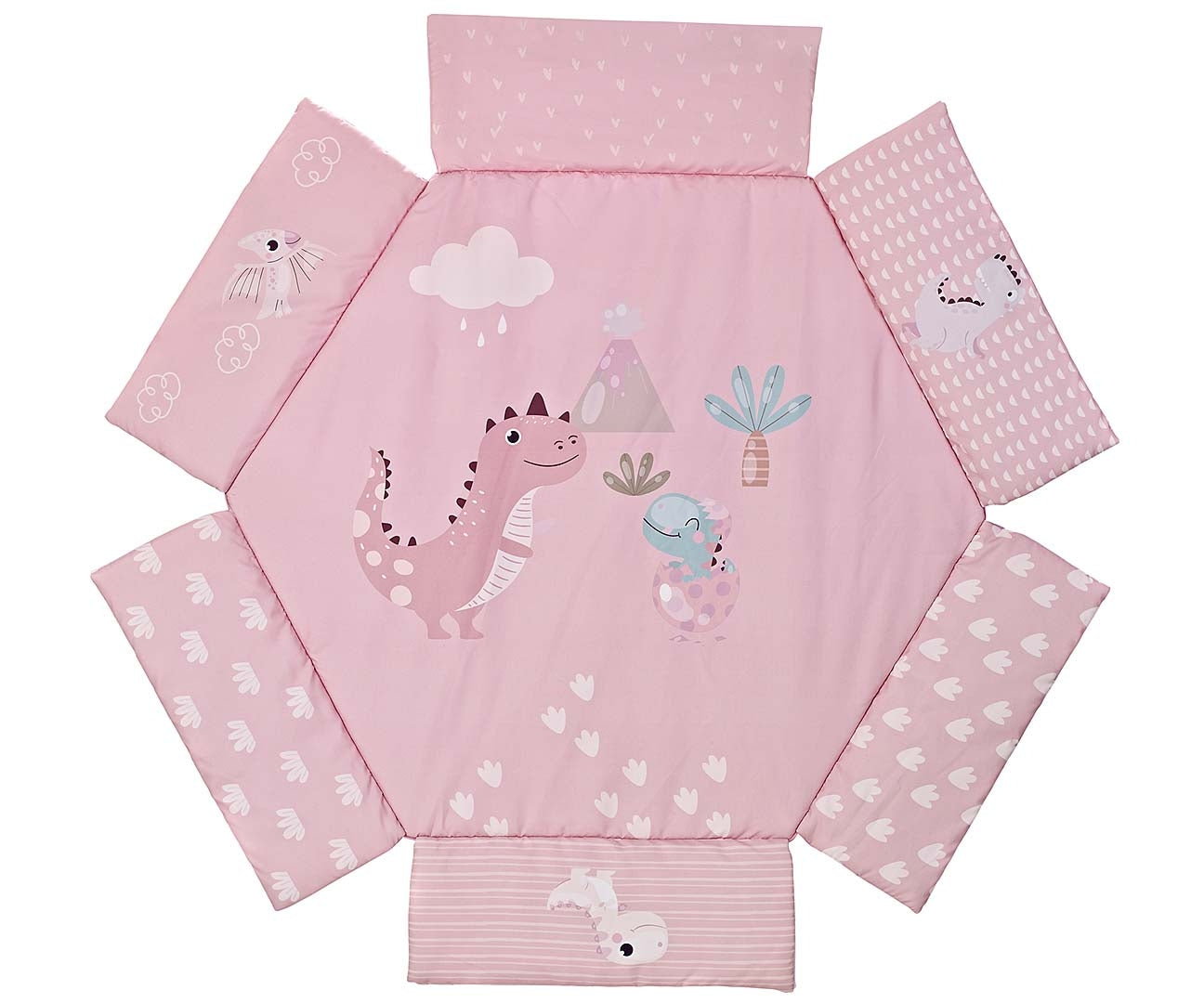 MILLY MALLY 6829 - TinyMini CC9881 Mata edukacyjna Dino Pink