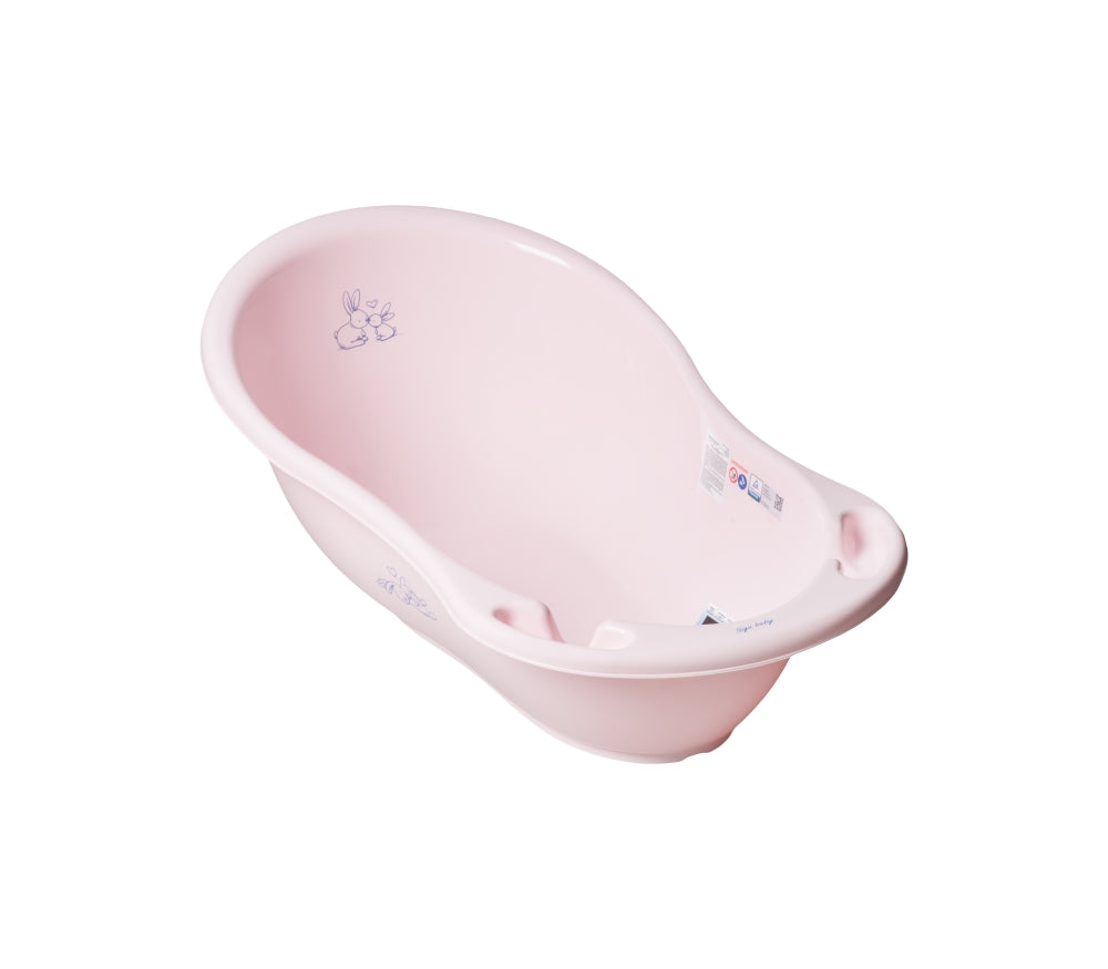 Tega Baby KR-004-103 Wanna 86 cm KRÓLICZKI z odpływem biały - zdjęcie 2