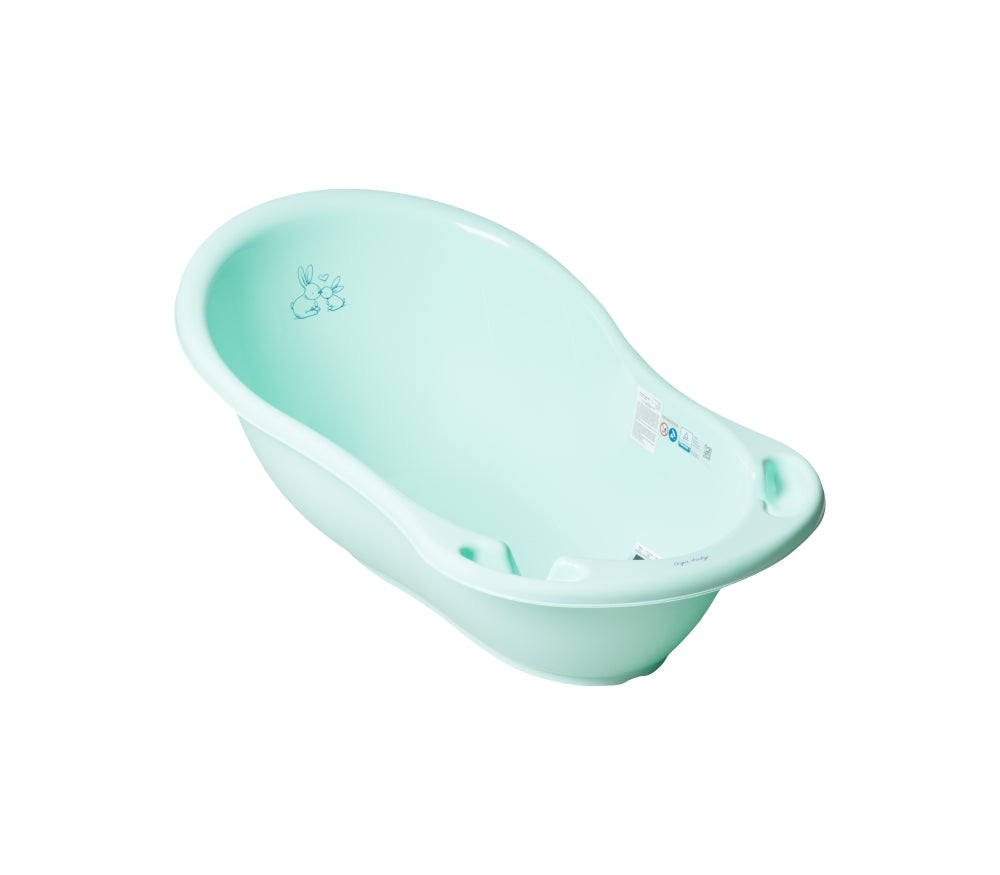 Tega Baby KR-004-103 Wanna 86 cm KRÓLICZKI z odpływem biały - zdjęcie 3