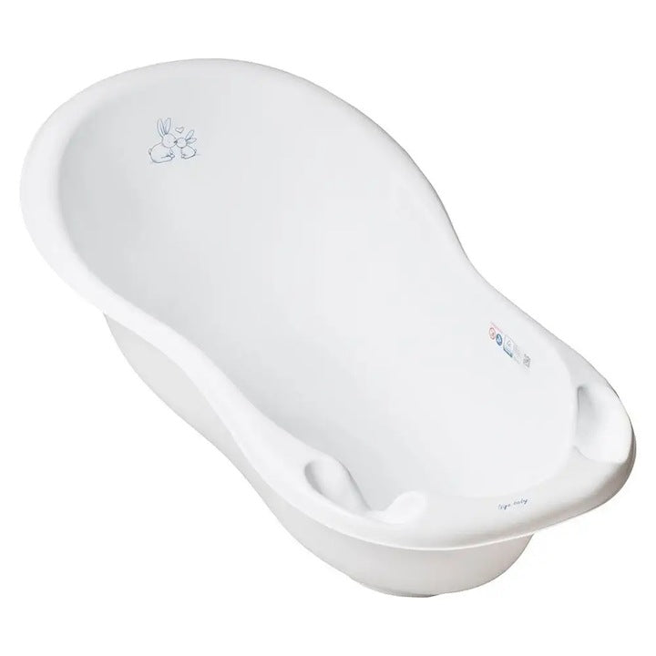 Tega Baby KR-005-103 Wanna dziecięca 102 cm LUX KRÓLICZKI z odpływem biały - zdjęcie 1