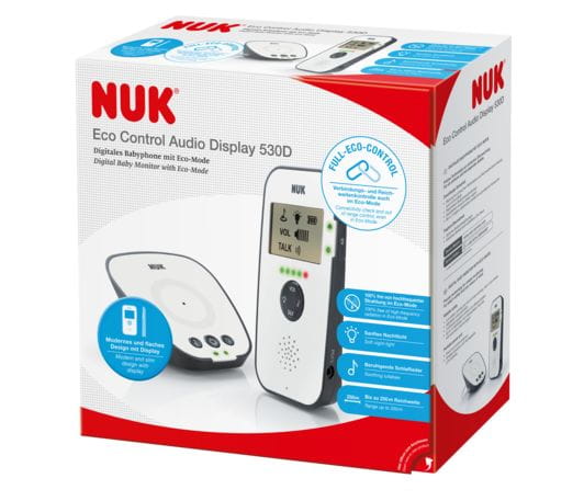 NUK 256439 - Niania elektroniczna ECO CONTROL AUDIO DISPLAY 530D