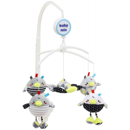 BABY MIX 43414 - Karuzela pluszowa Kurczaki TK/478M