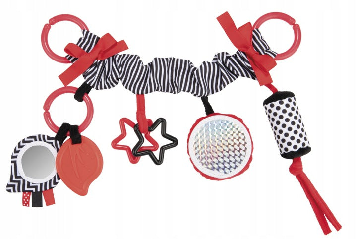 CANPOL 68/071 - Zawieszka do wózka /fotelika SENSORY TOYS czerwona