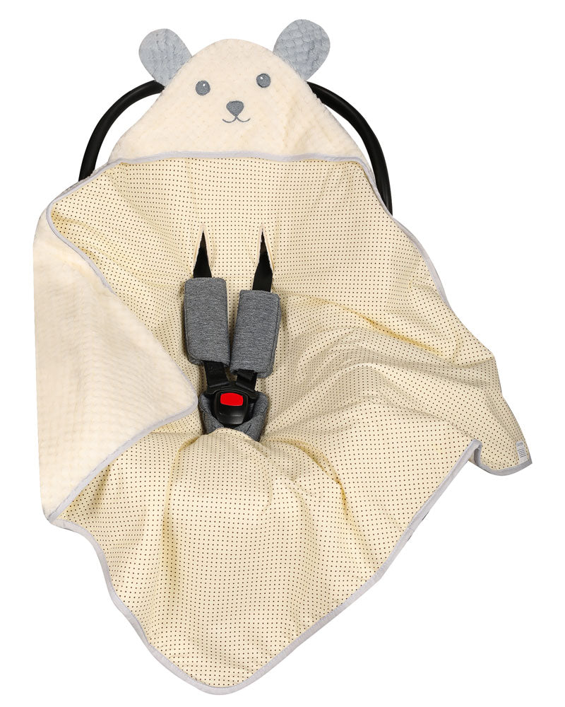 DUET BABY 699 - Kocyk zawijak do fotelika ANIMALS