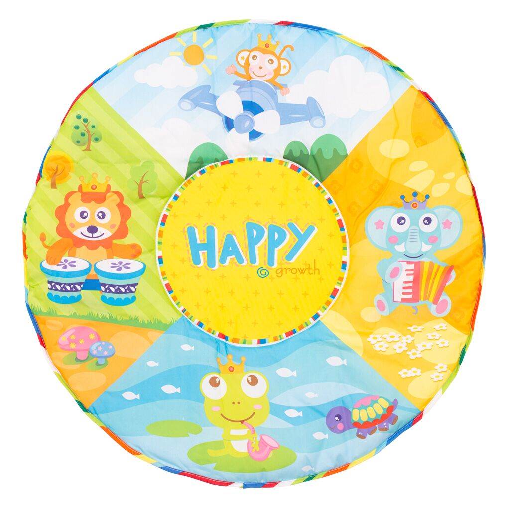 BABY MIX 46210 - Edukacyjna mata z pianinkiem Safari 38649