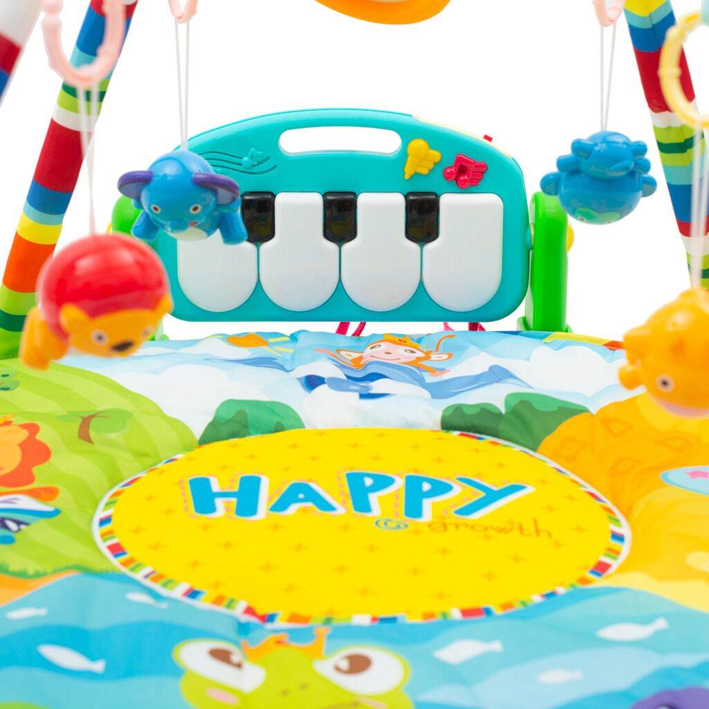BABY MIX 46210 - Edukacyjna mata z pianinkiem Safari 38649