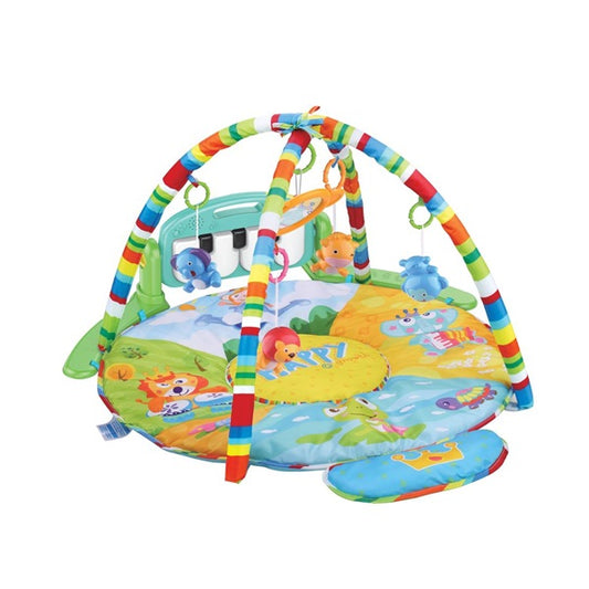 BABY MIX 46210 - Edukacyjna mata z pianinkiem Safari 38649