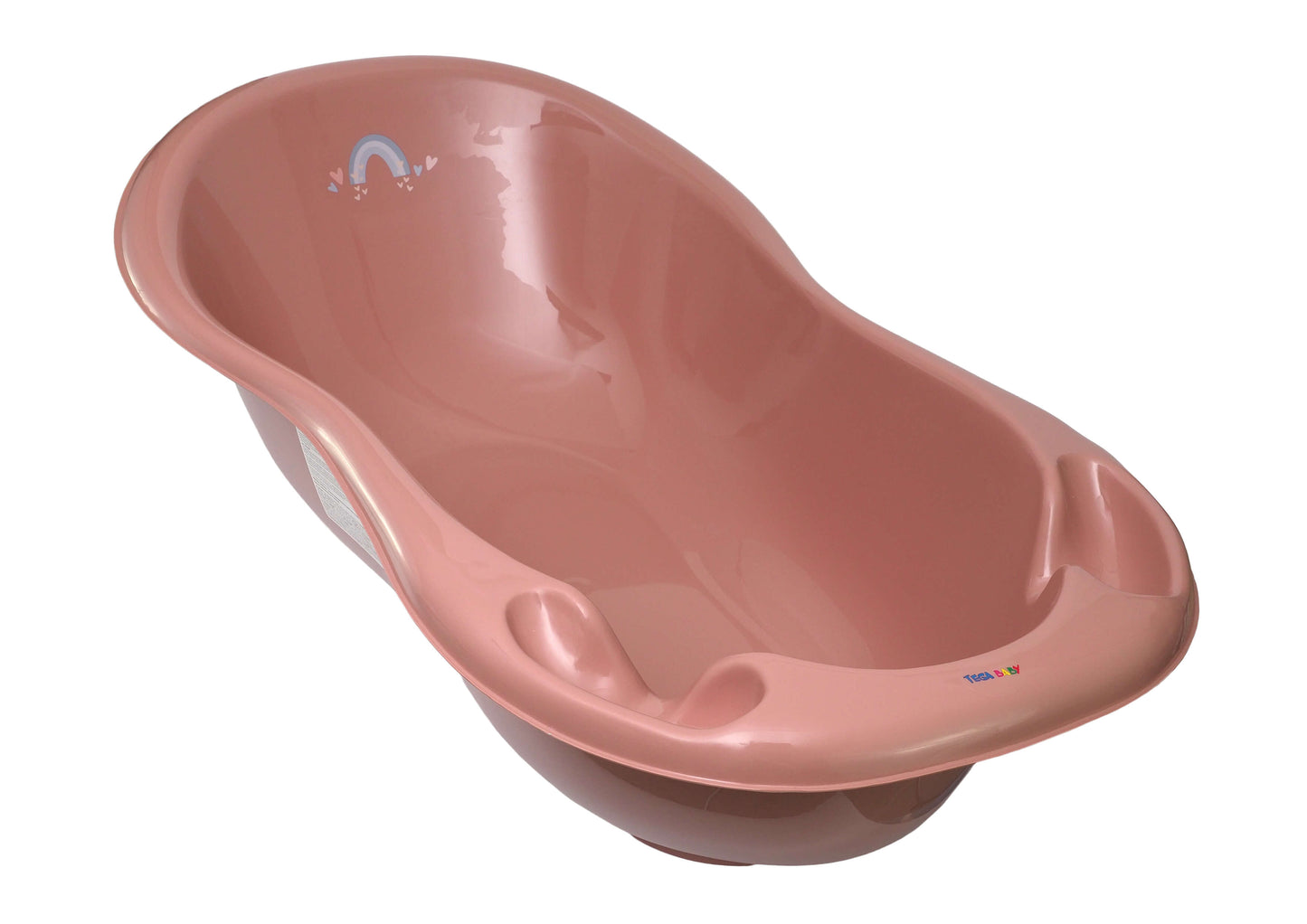 Tega Baby ME-005 ODPŁYW-123 Wanna 102 cm LUX METEO z odpływem różowy - zdjęcie 1