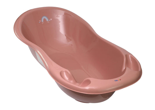 Tega Baby ME-005 ODPŁYW-123 Wanna 102 cm LUX METEO z odpływem różowy - zdjęcie 1