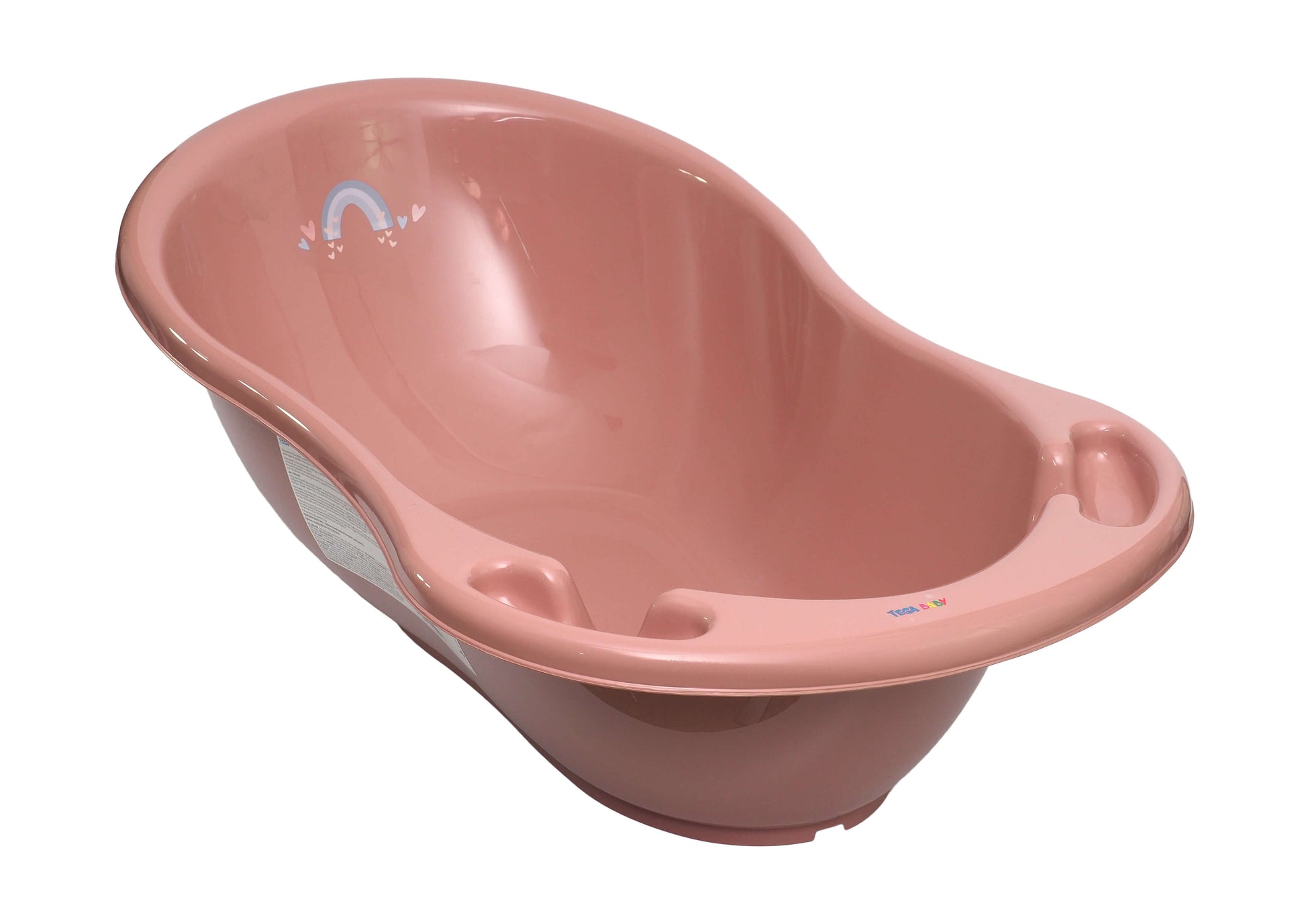 Tega Baby ME-004 ODPŁYW-123 Wanna 86 cm METEO z odpływem różowy - zdjęcie 1