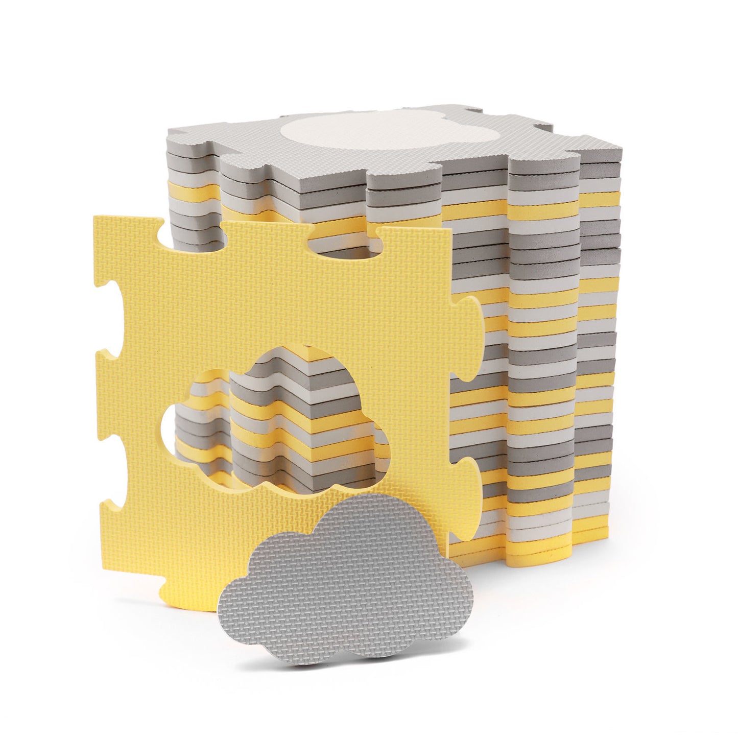 KINDERKRAFT - Mata piankowa puzzle LUNO yellow