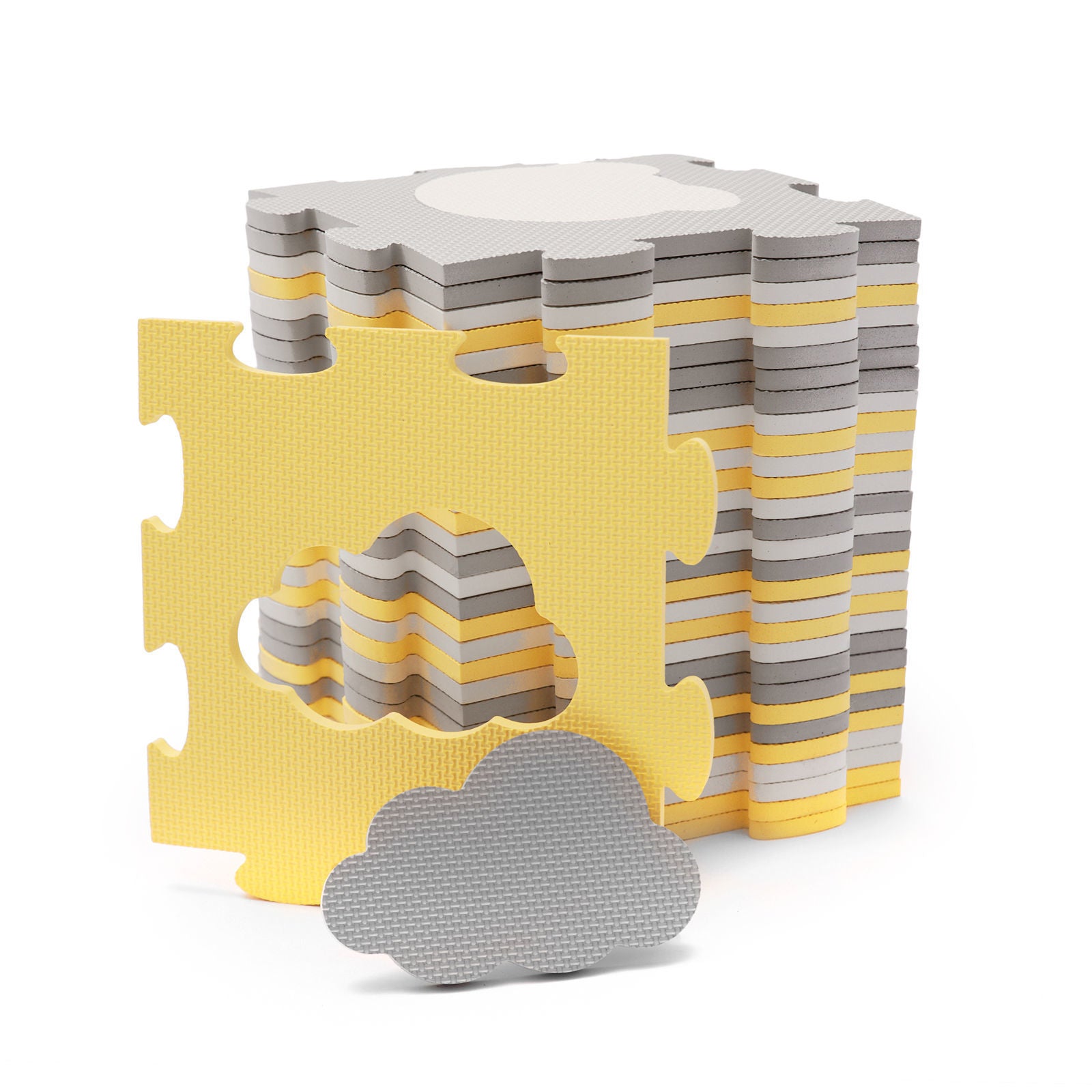 KINDERKRAFT - Mata piankowa puzzle LUNO yellow