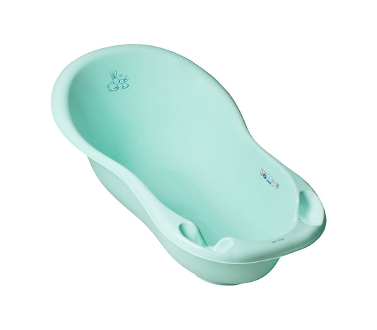 Tega Baby KR-005-105 Wanna dziecięca 102 cm LUX KRÓLICZKI z odpływem j.zielony - zdjęcie 1