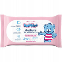 BAMBINO 3w1 - Chusteczki emolientowe hipoalergiczne - dla niemowląt dzieci - (57 szt.)