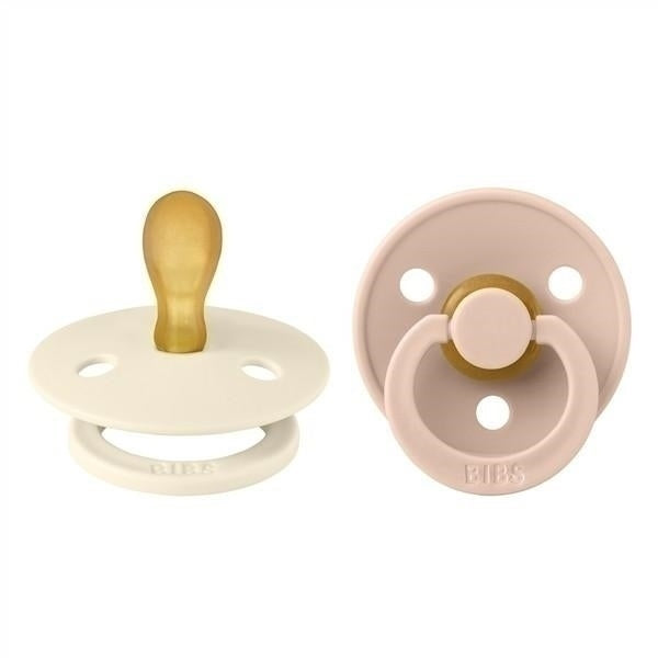 BIBS - Smoczek uspokajający - SYMETRYCZNY - (2-pak) -Ivory/Blush