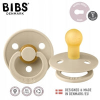 BIBS - Smoczek anatomiczny - (kauczuk) - (0+) - VANILLA - 1 szt
