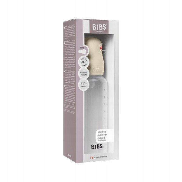 BIBS (50171216) - BUTELKA - (SILIKON) - ŚREDNI PRZEPŁYW - (270 ML) - KOŚĆ SŁONIOWA (Copy)
