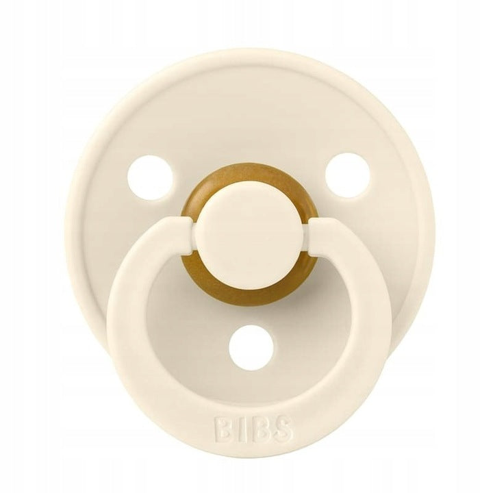 BIBS (1001000216) - Smoczek anatomiczny - (kauczuk) - (0+) - IVORY - 1 szt