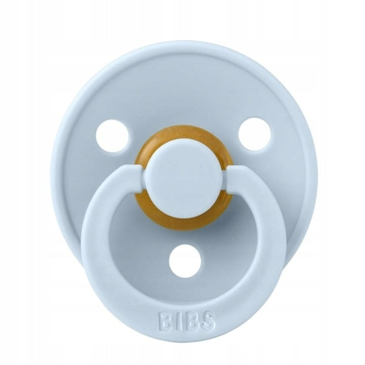 BIBS (1001000231) - Smoczek anatomiczny - (kauczuk) - (0+) - BABY BLUE - 1 szt