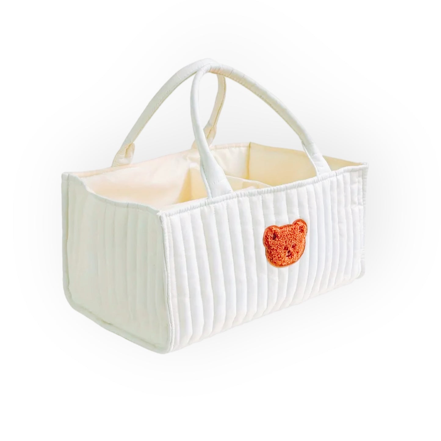 Organizer na pieluchy i akcesoria - z misiem - (37,5 × 25 × 18 cm)