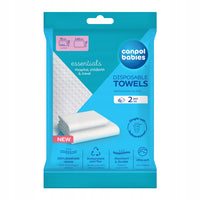 Canpol 78/025 - Jednorazowe RĘCZNIKI – ZESTAW 2 szt.  - (140×70 cm + 70×30 cm)