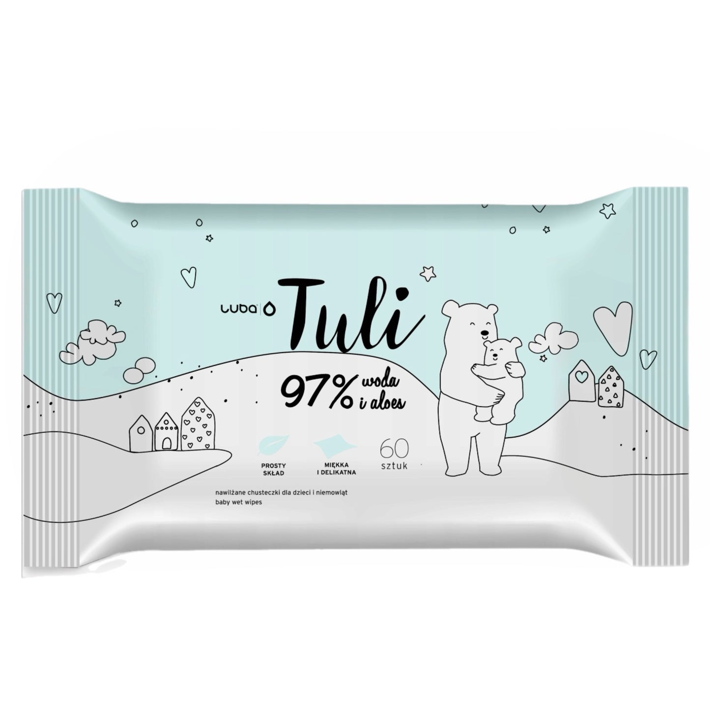 Luba Tuli - chusteczki nawilżane dla dzieci - z aloesem-  (60 szt.)