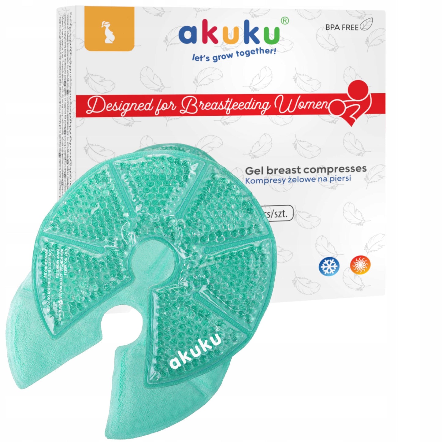 AKUKU A0534 - Kompresy żelowe na piersi - (2 szt)
