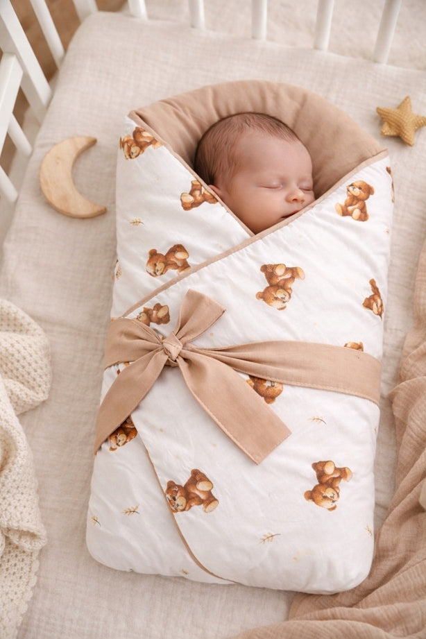 Rożek niemowlęcy Teddy - standard 80x80 cm - DWUSTRONNY - bawełna