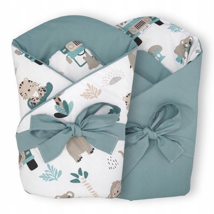 Rożek niemowlęcy MIX - standard 80x80 cm - DWUSTRONNY - bawełna