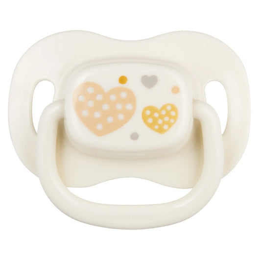 CANPOL 22/580 - SMOCZEK  - silikon orthodontic- SYMETRYCZNY -( 0m+) - beżowy