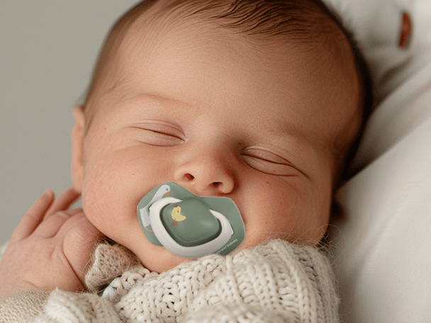CANPOL 22/667(8) - SMOCZEK  - silikon orthodontic - SYMETRYCZNY -( 0-6m / 6-18m) - GOOSE - 2 szt.