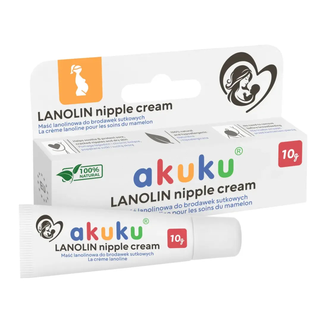 AKUKU A0713 Maść lanolinowa w tubce 10g — tubka i opakowanie