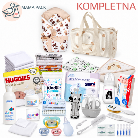 Torba do szpitala dla noworodka - gotowa wyprawka KOMPLETNA