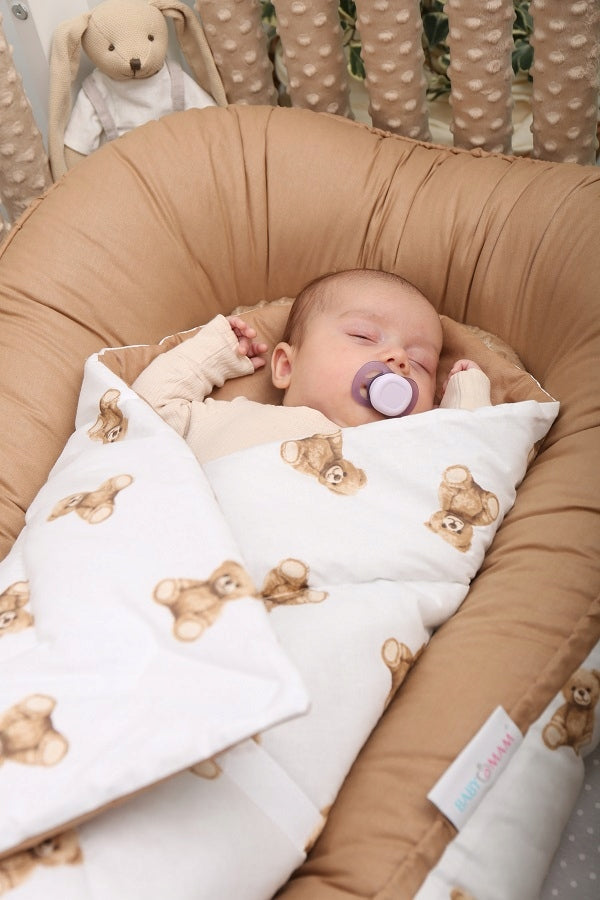 Rożek niemowlęcy Teddy - standard 80x80 cm - DWUSTRONNY - bawełna