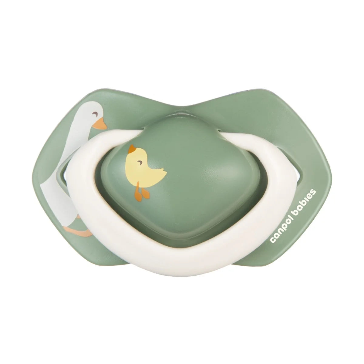 CANPOL 22/667(8) - SMOCZEK  - silikon orthodontic - SYMETRYCZNY -( 0-6m / 6-18m) - GOOSE - 2 szt.