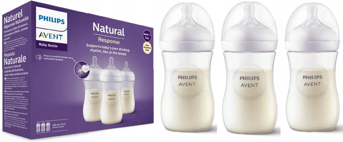AVENT SCY903/03 - Butelka Natural Response 260 ml - 3 sztuki