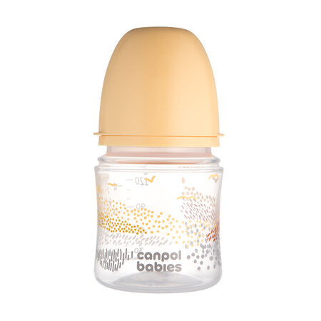 CANPOL 35/242(3) - BUTELKA antykolkowa - EasyStart MOUNTAINS BEIGE - (120ml / 240ml)