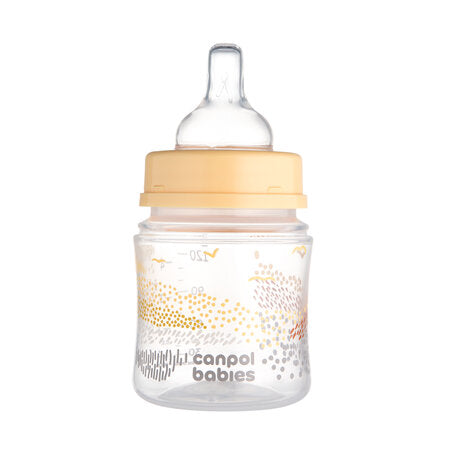 CANPOL 35/242(3) - BUTELKA antykolkowa - EasyStart MOUNTAINS BEIGE - (120ml / 240ml)