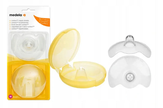 MEDELA Contact - Silikonowe nakładki na brodawki z etui (2 szt.)
