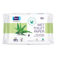 Bella No1 Sensitive - NAWILŻANY PAPIER TOALETOWY z aloesem – 60 szt.