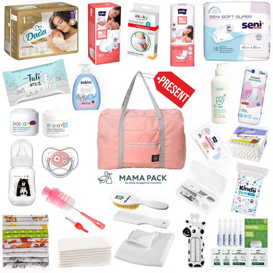 Wyprawka TORBA dla noworodka i mamy do szpitala – NAJWAŻNIEJSZE +GRATIS-R