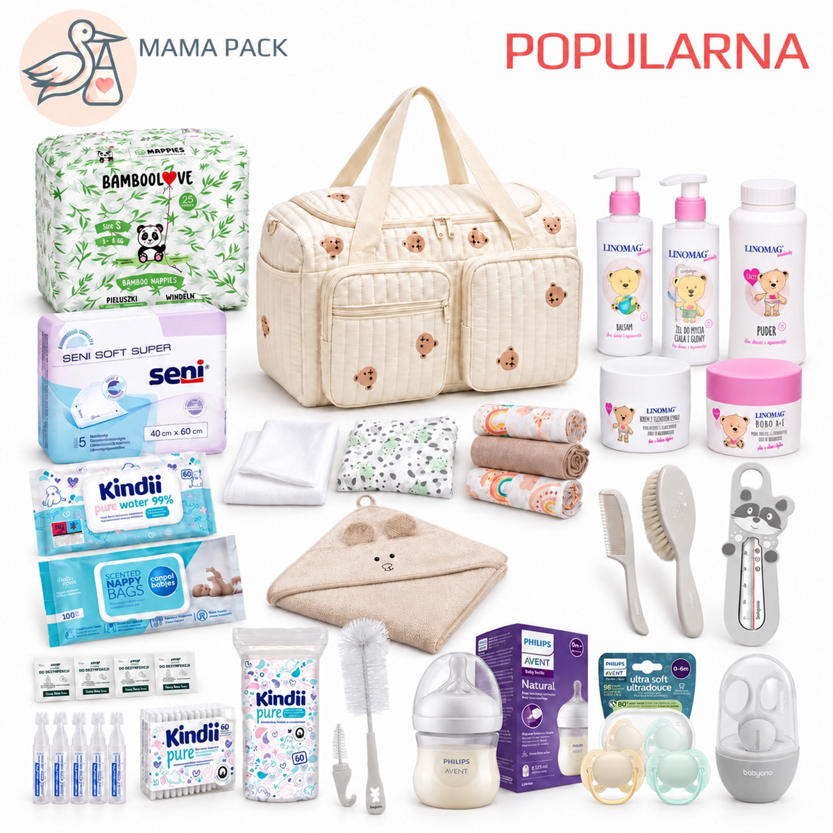 Torba do szpitala dla noworodka – gotowa wyprawka POPULARNA