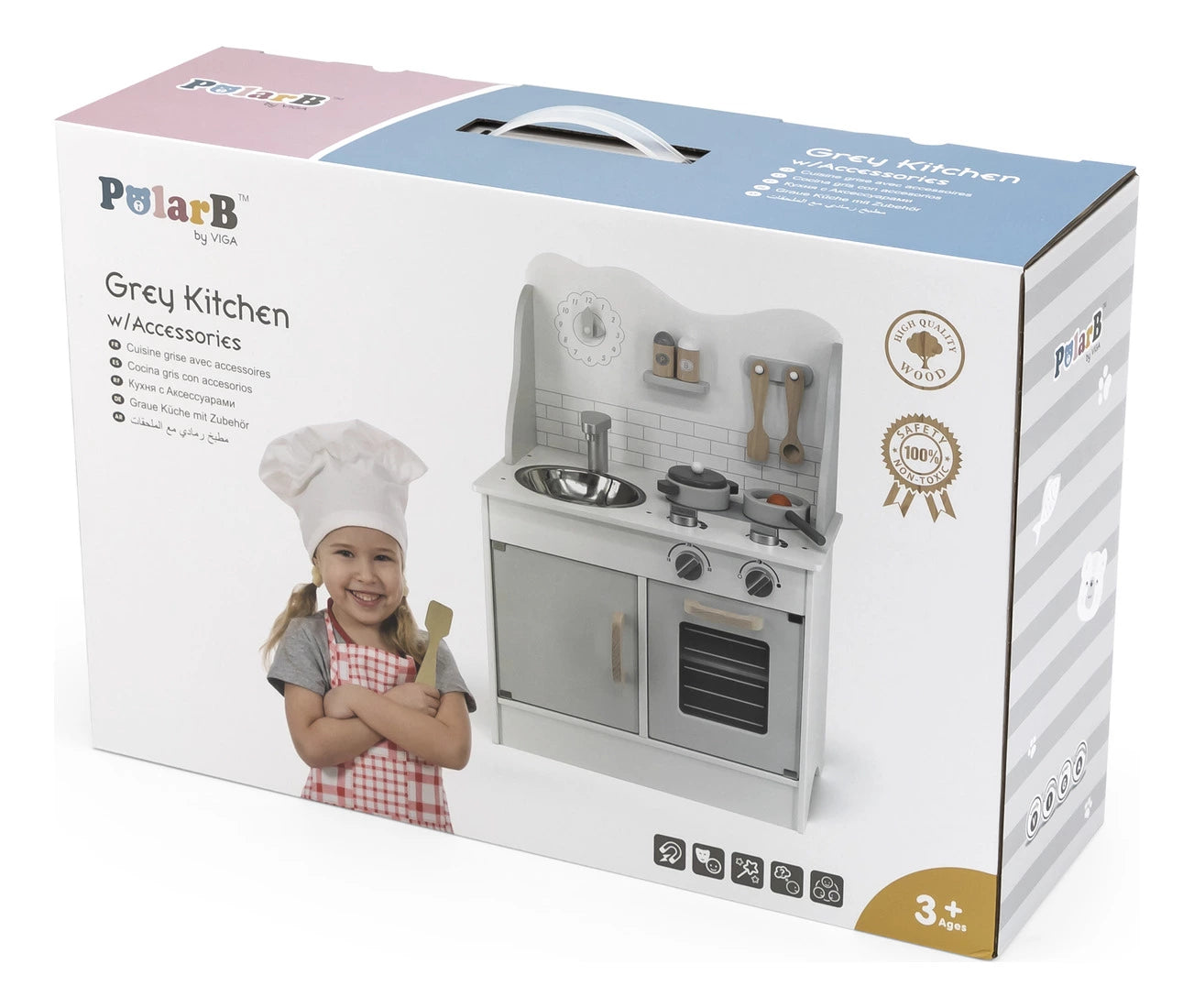 Viga 44049 PolarB Kuchnia z akcesoria eco gray